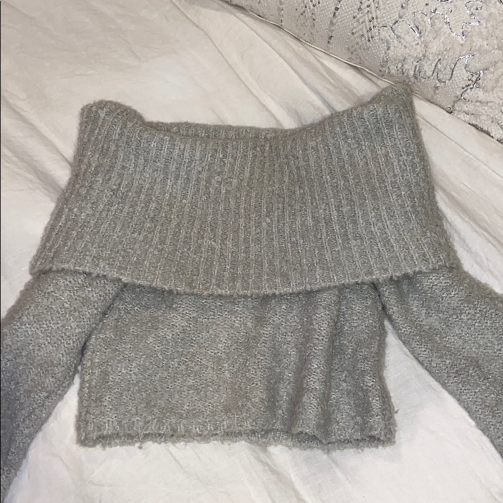 Urban outfitter off the shoulder fold over sweater